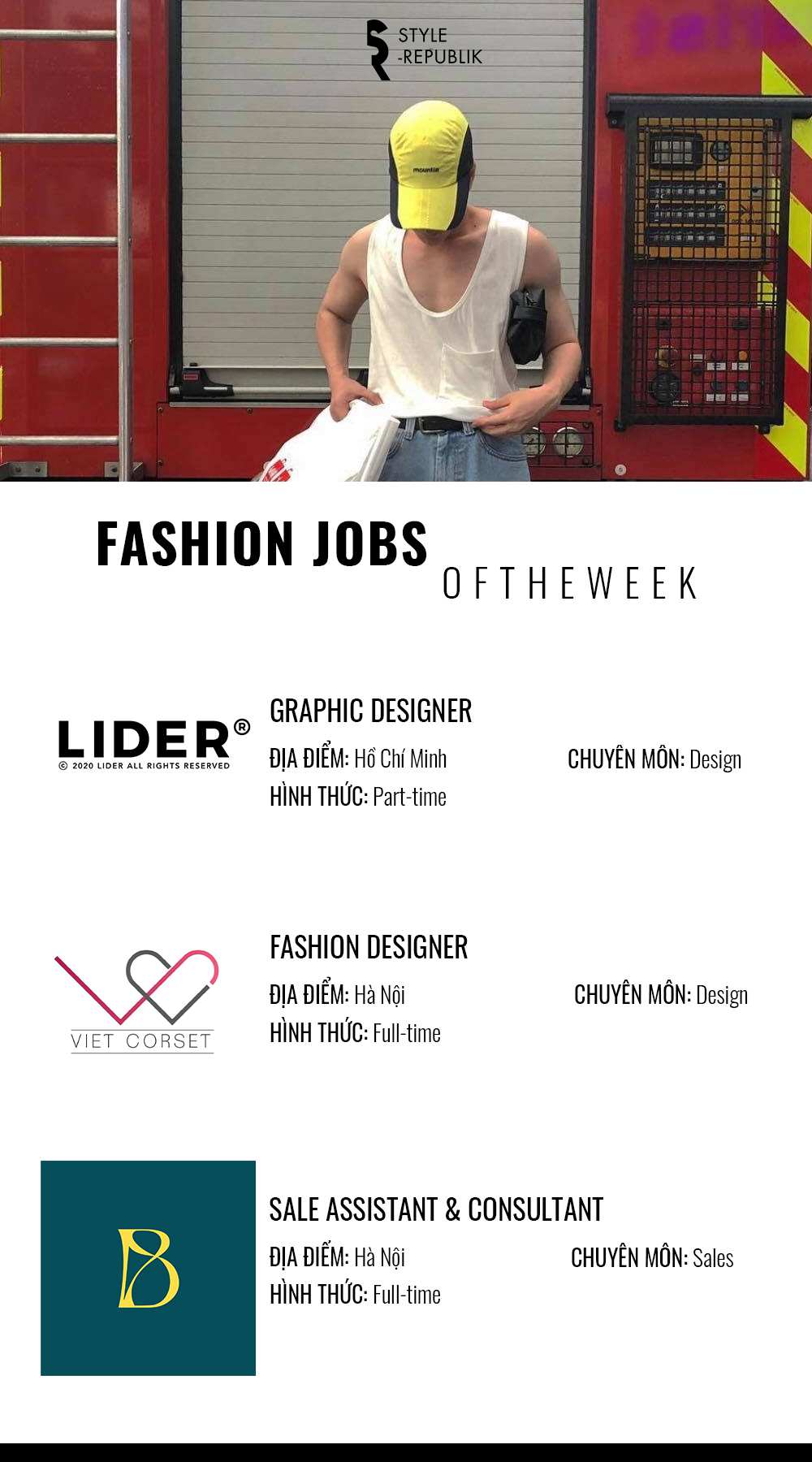 [Fashion Jobs of the Week] Việc làm thời trang tại LIDER, Viet Corset và Brides by Lemonlove 